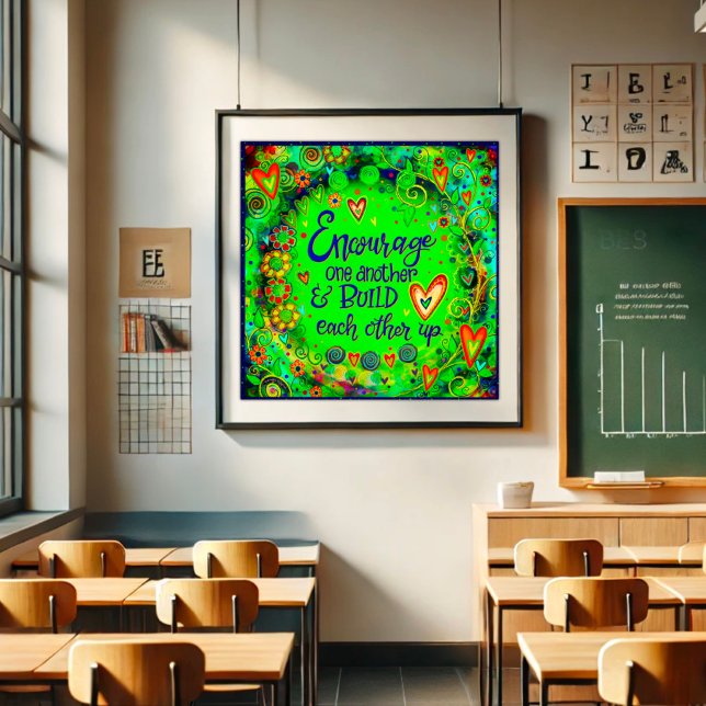 Poster Encorajar-se-ão mutuamente, citando a Escola de In (Criador carregado)