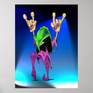 Poster Encore as luzes azuis