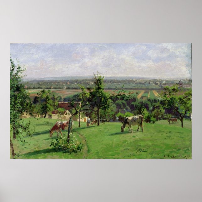 Pôster Encosta de Vesinet, Yvelines, 1871 (Frente)