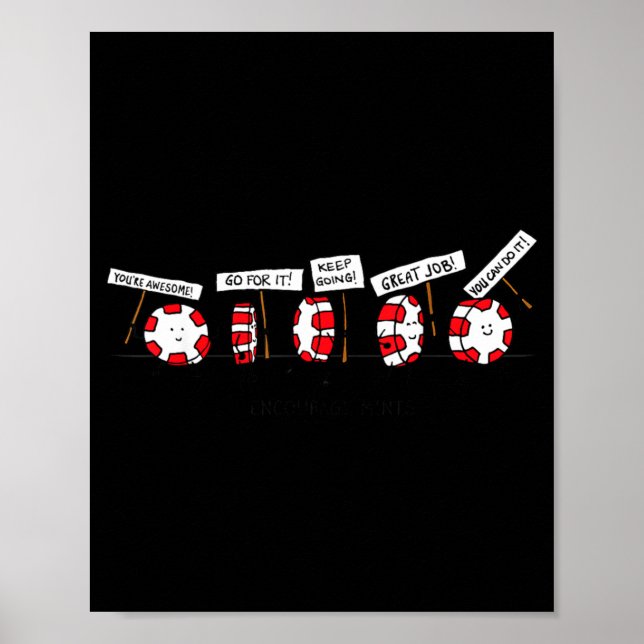 Poster Encourage Mints Marching - Hortelã Pimenta Engraça (Frente)
