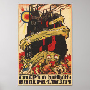 Poster End Imperialism - Soviet Propaganda