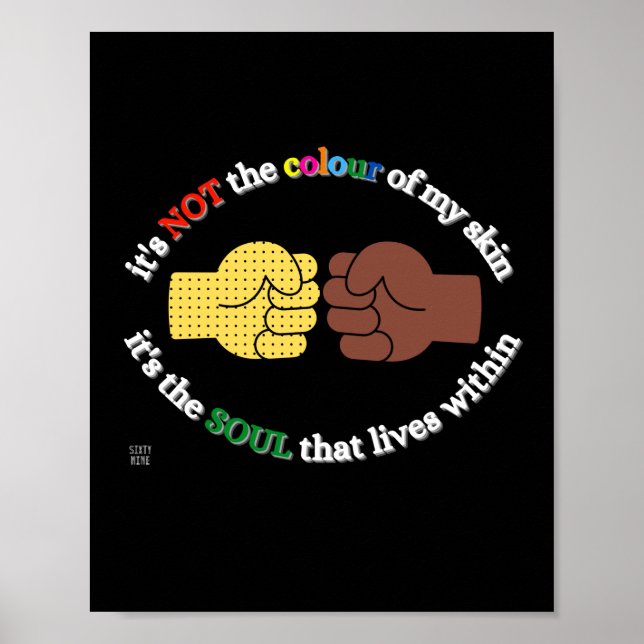 poster "END RACISM" (Frente)