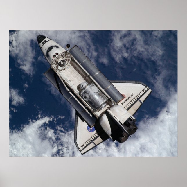 Poster Endeavador de Encaminhamento de Espaço (Frente)