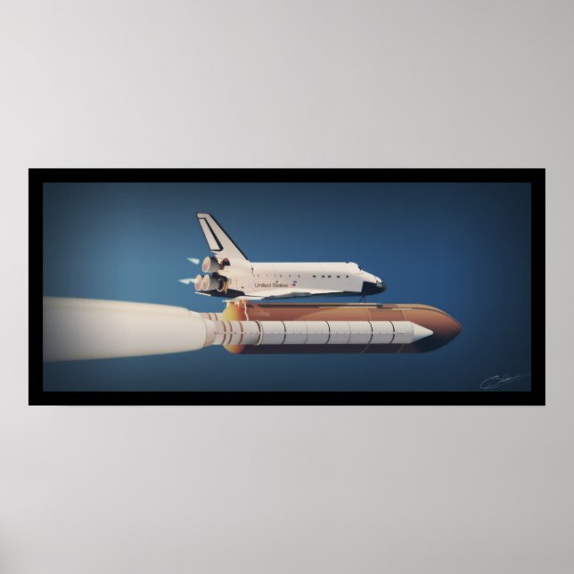Pôster Endevour Spaceshuttle (Frente)