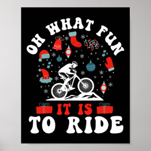 Poster Enduro Mtb Mountain Bike Descendo Christmas