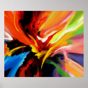 Poster Energia abstrata da pintura