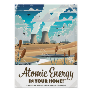Pôster Energia Atômica Comercial