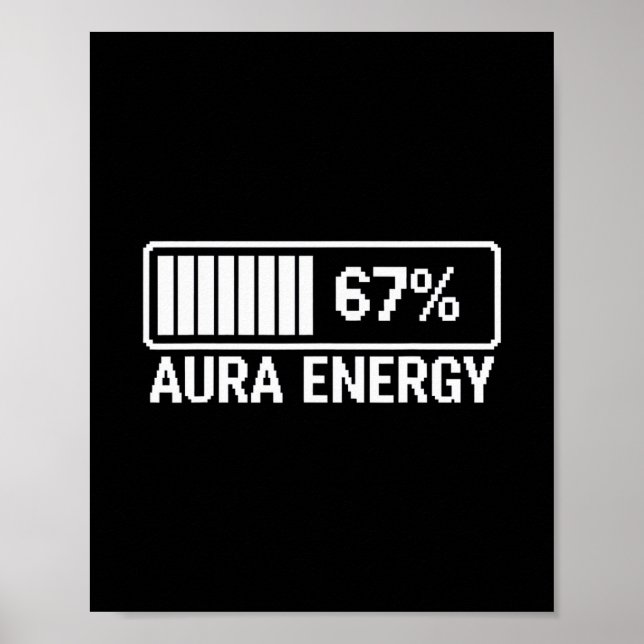 Poster Energia Aura Em 67 Seis Sete Meme  (Frente)