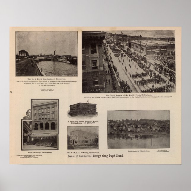 Poster Energia comercial ao longo do Puget Sound (Frente)