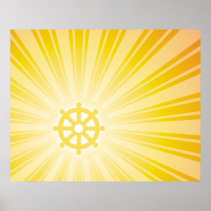 Pôster Energia da roda de Dharma