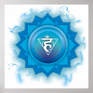 Poster Energia de chakra azul