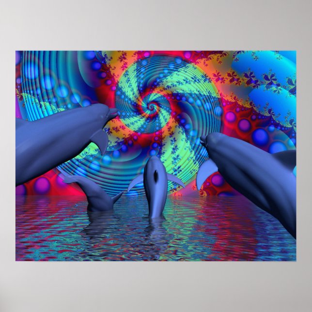 Pôster Energia dos golfinhos (Frente)