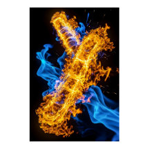 Energia Elemental de Gelo de Fogo Mágico Brilhante