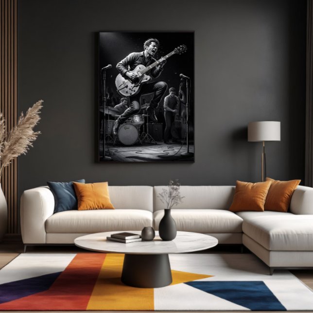 Poster Energia em Preto e Branco (Criador carregado)