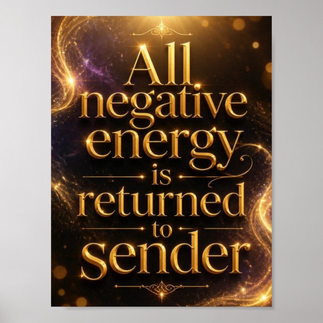 Poster Energia Negativa é Devolvida ao Remetente (Frente)