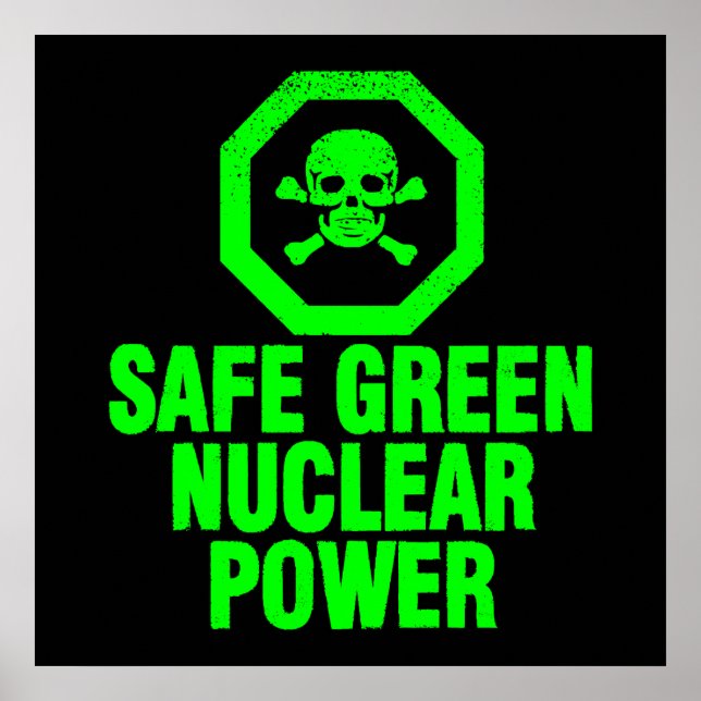 Poster Energia nuclear verde segura (Frente)