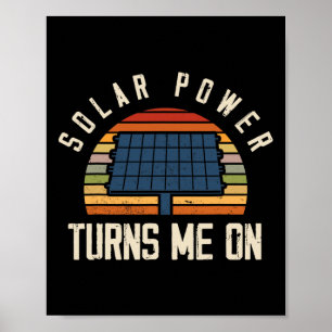 Poster Energia solar solar do painel solar
