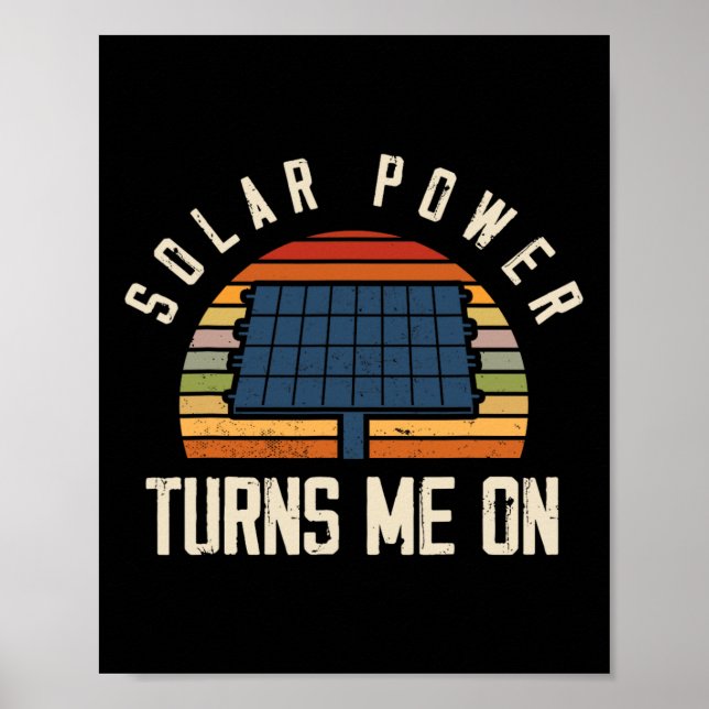 Poster Energia solar solar do painel solar (Frente)
