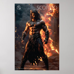 Poster Energia Zodiac: Escorpião