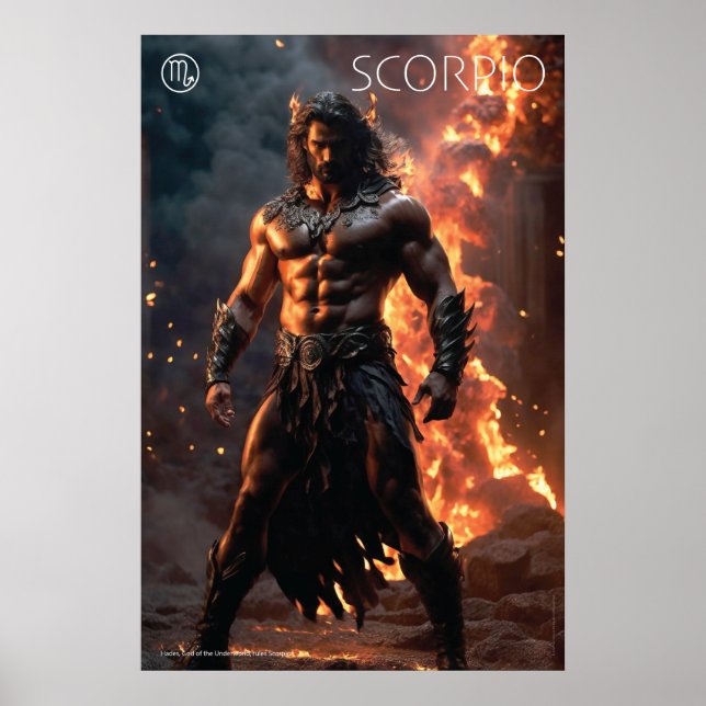 Poster Energia Zodiac: Escorpião (Frente)