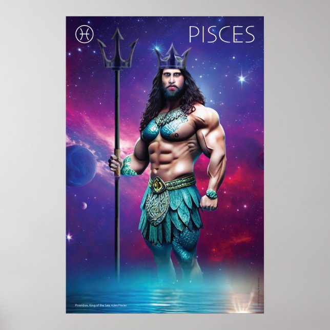 Poster Energia Zodiac: Peixes (Frente)