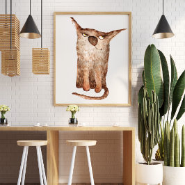 Poster Enfeite de ilustração engraçada e engraçada