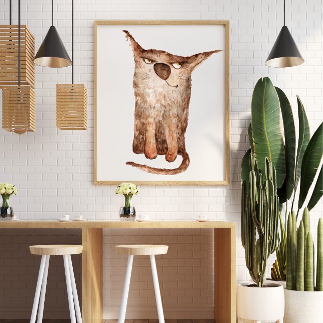 Poster Enfeite de ilustração engraçada e engraçada (Criador carregado)