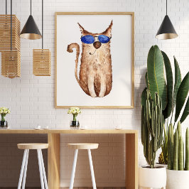 Poster Enfeite de ilustração engraçada e engraçada