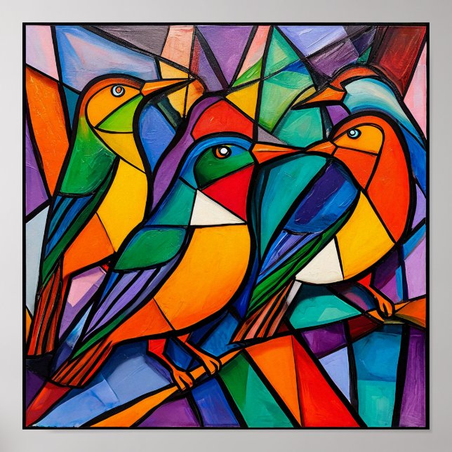 Poster Enfeite de pássaros (Frente)
