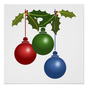PÔSTER ENFEITES DE NATAL