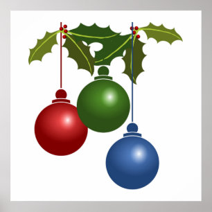 PÔSTER ENFEITES DE NATAL