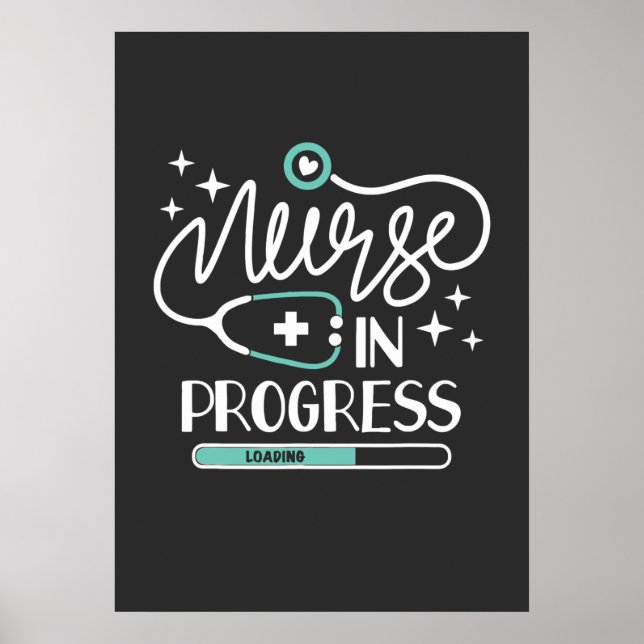 Poster Enfermagem | Enfermeiros Em Curso (Frente)