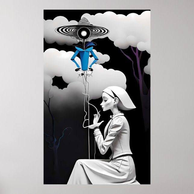 Poster Enfermando um Sonho Ferido, Ken Gage Surreal (Frente)