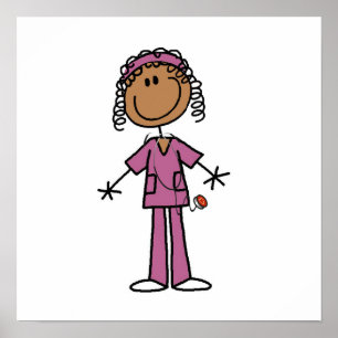 Poster Enfermeira Americana Africana