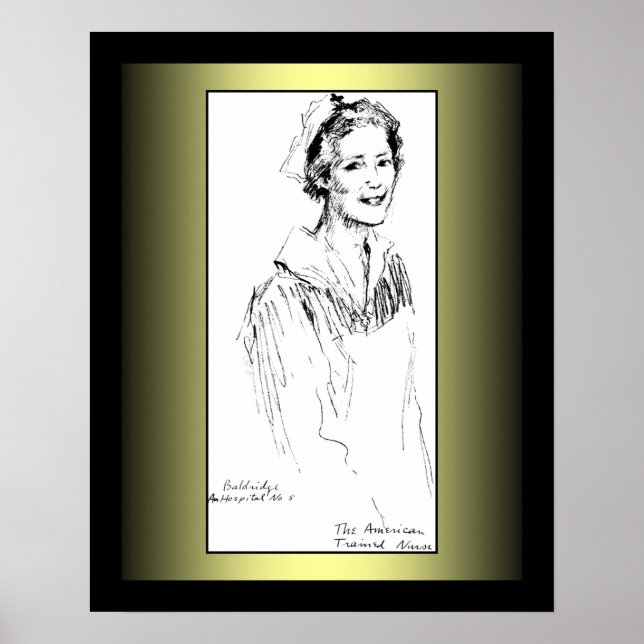 Poster Enfermeira Americana ~ Anjo Do Compaixão ~ Primeir (Frente)