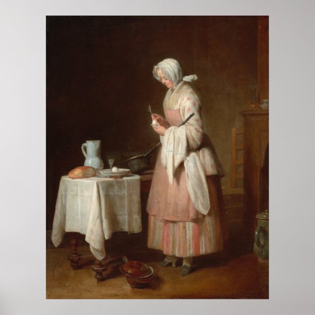 Poster Enfermeira Ativa - Jean-Siméon Chardin Fine Art (Frente)