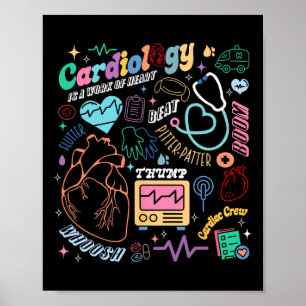 Poster Enfermeira Cardíaca Cvicu Anatomia Retroativa Card