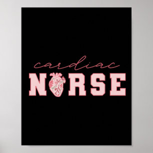 Poster Enfermeira Cardíaca Enfermeira Dia de os namorados