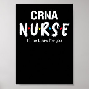 Poster Enfermeira Crna Xadrez Coração Vermelho de Amor Es