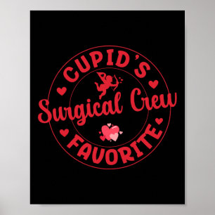 Poster Enfermeira da Equipe Cirúrgica Favorita do Cupido