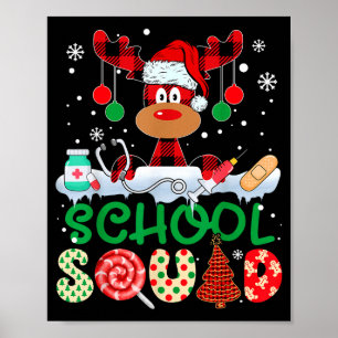 Poster Enfermeira da equipe escolar renardes búfalo xadre