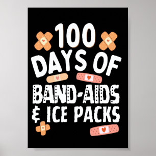 Poster Enfermeira de Band-Aids e Bolsas de Gelo por 100 D