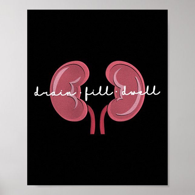 Poster Enfermeira de diálise Enfermeiro de Doença Renal D (Frente)