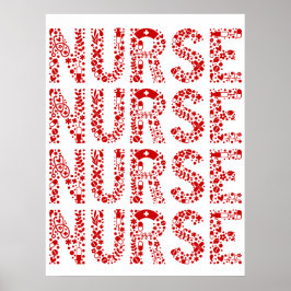 Poster Enfermeira de enfermeiras registradas