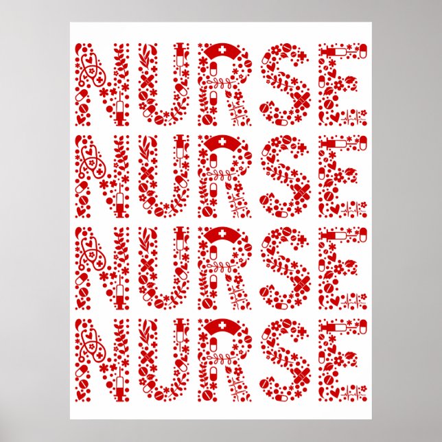 Poster Enfermeira de enfermeiras registradas (Frente)