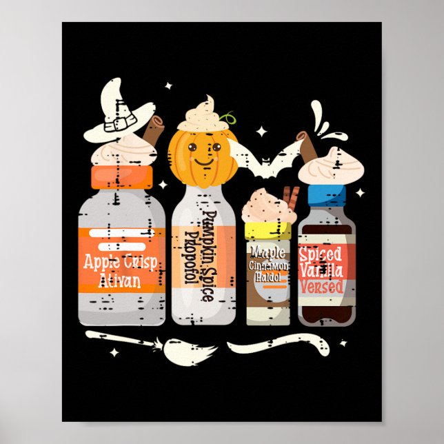 Poster Enfermeira de Halloween Tee Crna Pacu ER ED ICU Cr (Frente)