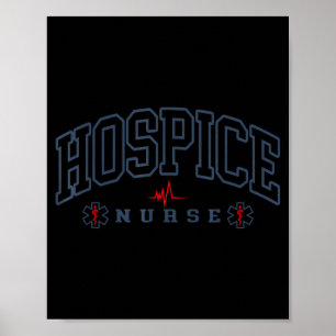 Poster Enfermeira de Hospice Engraçada Graduacao de Médic