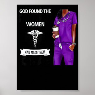 Poster Enfermeira de Natal Deus Encontrou as Mulheres Mai