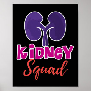 Poster Enfermeira de Nefrologia em Esquadrão Renal Técnic