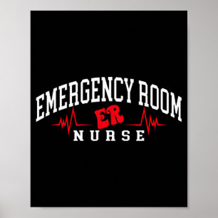 Poster Enfermeira de pronto-socorro engraçada enfermeira